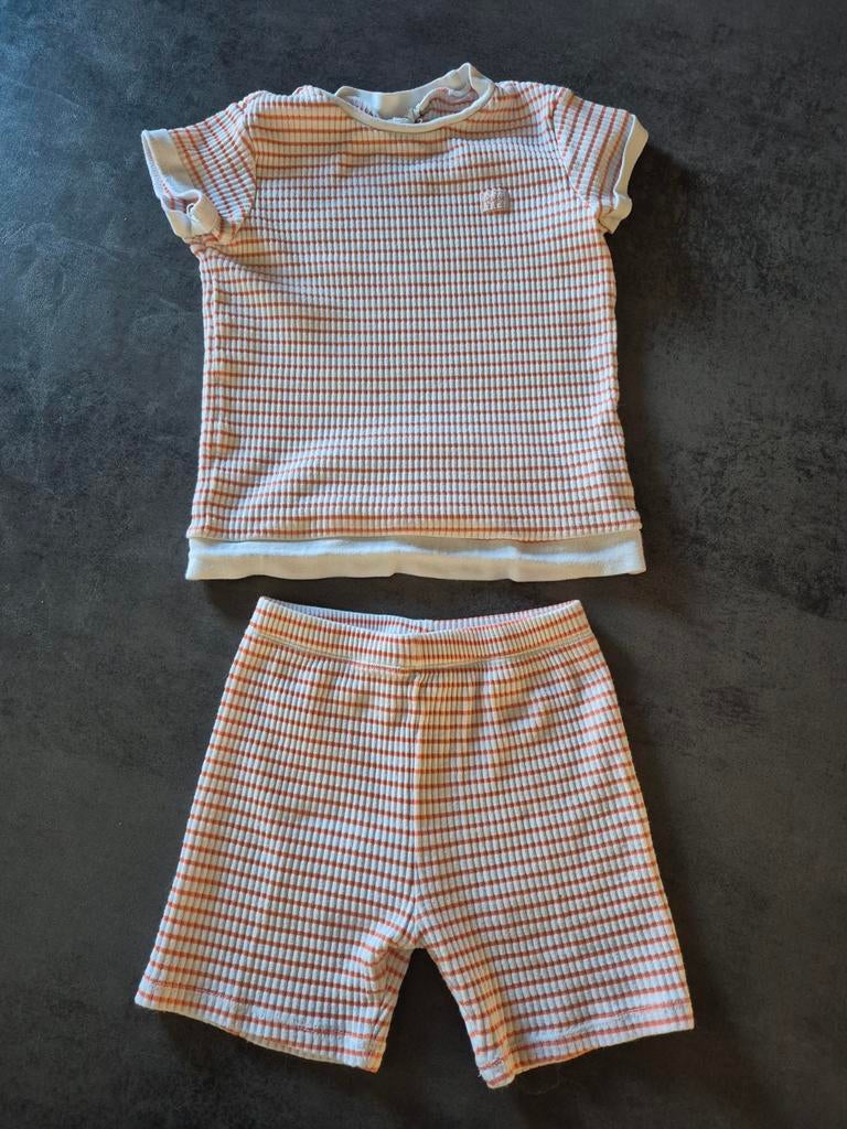 Feetje pyjama pjama set shorts korte broek shirt wit oranje, Ophalen of Verzenden, Zo goed als nieuw, Jongen of Meisje