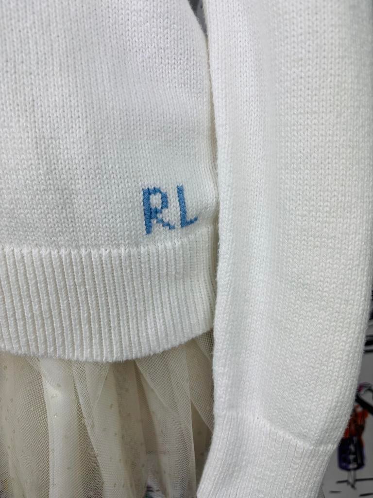 Ralph Lauren meisjes trui met beer maat 140 (260 euro), Meisje, Trui of Vest, Ophalen of Verzenden, Zo goed als nieuw