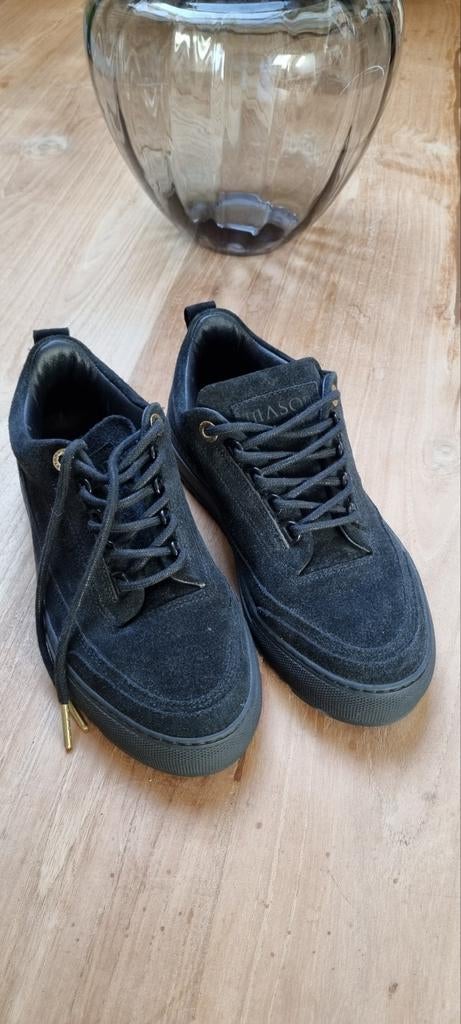 Mason Garments sneakers - Zwart suède - Maat 38 - top staat, Zwart, Mason Garments, Ophalen of Verzenden, Sneakers of Gympen