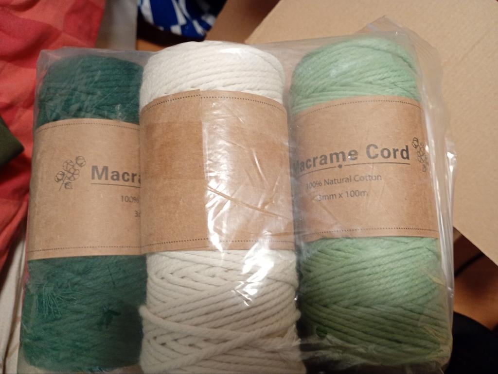 Macramé garen en kralen set, Ophalen of Verzenden, Breien of Haken, Wol of Garen