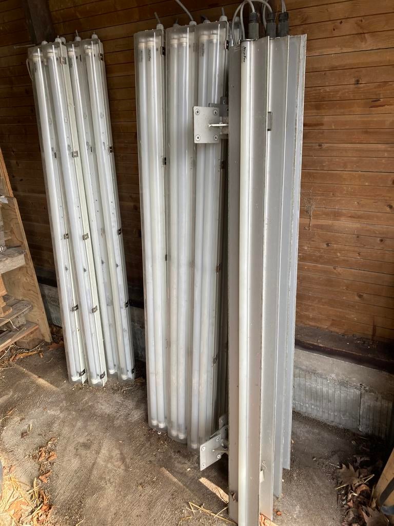 Led tl verlichting. Buizen 150 cm lang., Ophalen, Gebruikt, Minder dan 50 watt, Lamp met armatuur