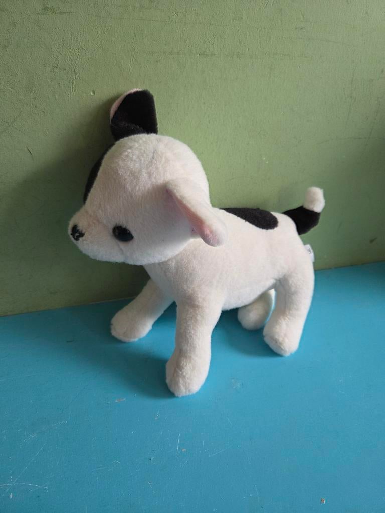 TOPModel Hond Knuffel Wit Zwart, Overige merken, Middelgroot (20 tot 80 cm), Wit, Hond