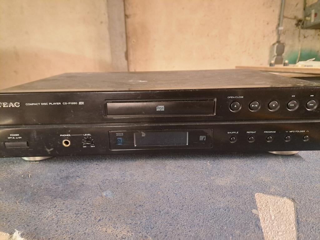 TEAC CD-P1260 Compact Disc Speler - Zwart, Audio, Tv en Foto, Cd-spelers, Ophalen of Verzenden, Gebruikt, Overige merken