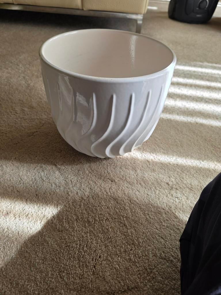 Grote bloempot, Kunststof, 40 cm of meer, Rond, Ophalen of Verzenden