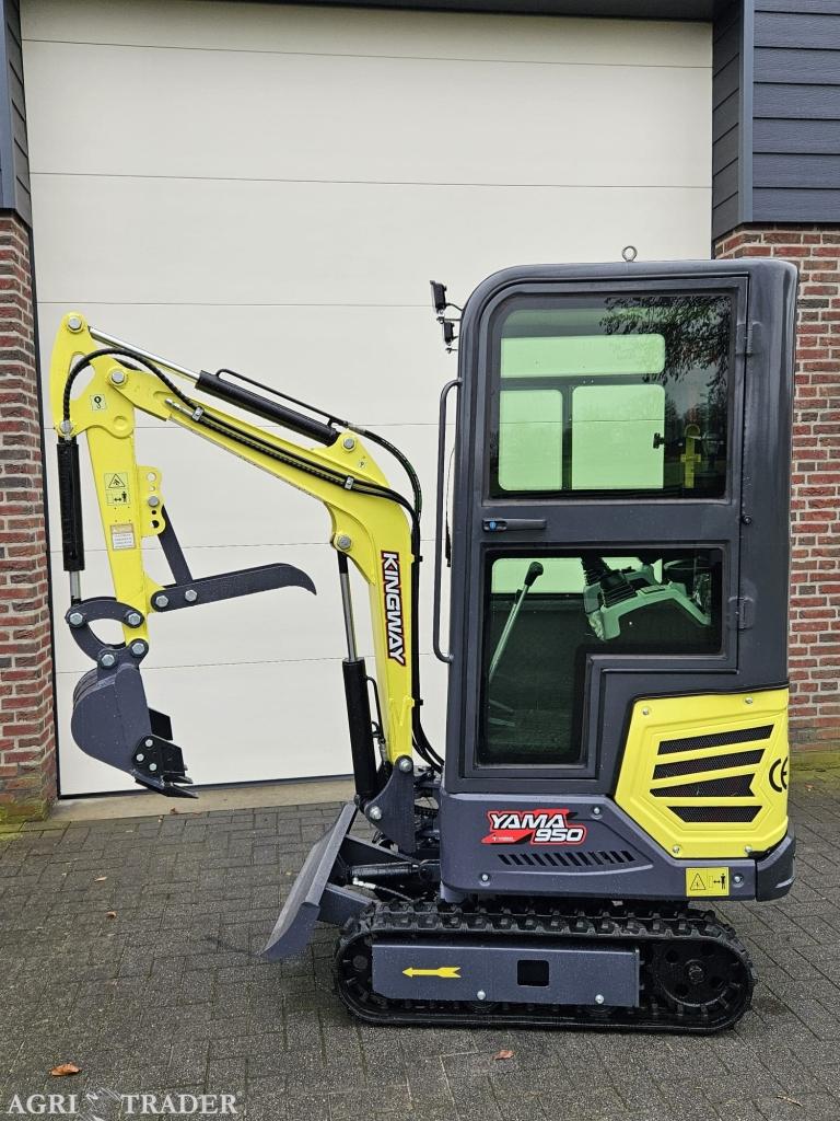 Kingway YAMA 950K Mini Graafmachine minigraver cabine, Verzenden, Heel Nederland, KINGWAY, Graafmachine