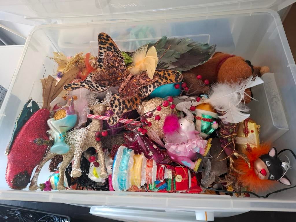 Kerst ornamenten . Grote hoeveelheid!, Diversen, Ophalen, Gebruikt