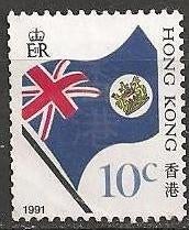 Hong Kong No.522 T 4 O. ADV. no.109 IJ., Verzenden, Gestempeld, Oost-Azië