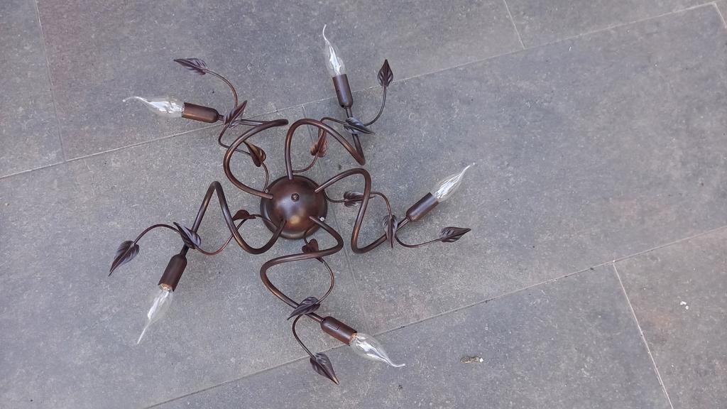 Bruine plafonnière 65 cm, Ophalen of Verzenden, Nieuw