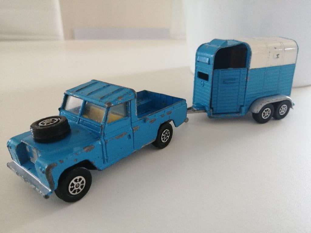 Corgi toys Landrover 109 W.B + horce-box beaufort double, Antiek en Kunst, Ophalen of Verzenden