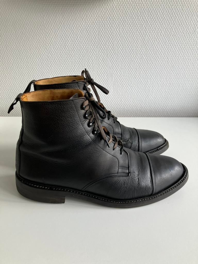 Zwarte veterschoenen Crockett & Jones maat 42, Zwart, Boots, Ophalen of Verzenden, Gedragen