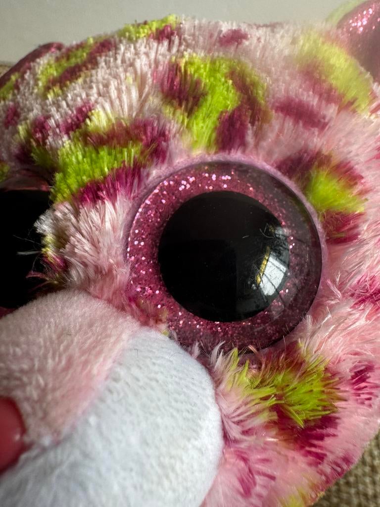 TY Beanie Boo's luipaard glitter oog, Ophalen of Verzenden, Zo goed als nieuw, Overige typen
