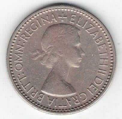 26-697 Engeland 1 shilling 1953, Verzenden, Overige landen, Losse munt