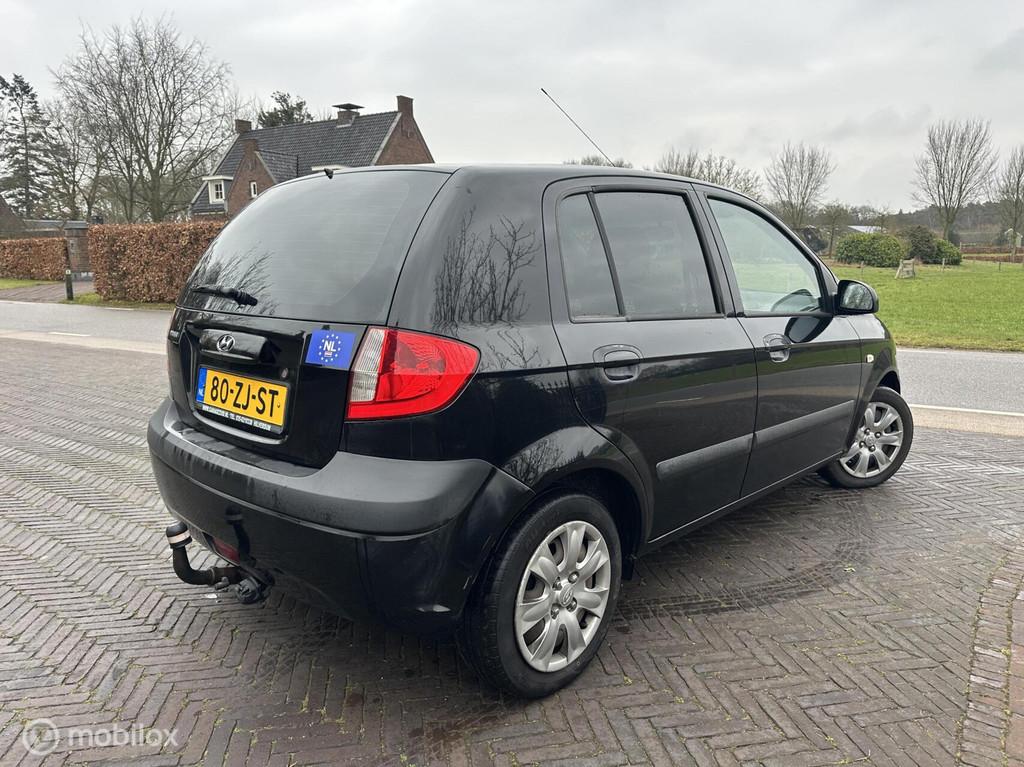 ✅Hyundai Getz 1.4i Active Cool Airco Nieuwe APK Trekhaak, Voorwielaandrijving, Zwart, 4 cilinders, Met garantie (alle)