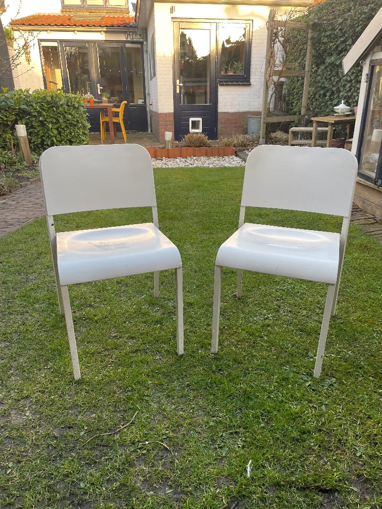 Tuinstoelen, Ophalen, Gebruikt, Kunststof, Stapelbaar