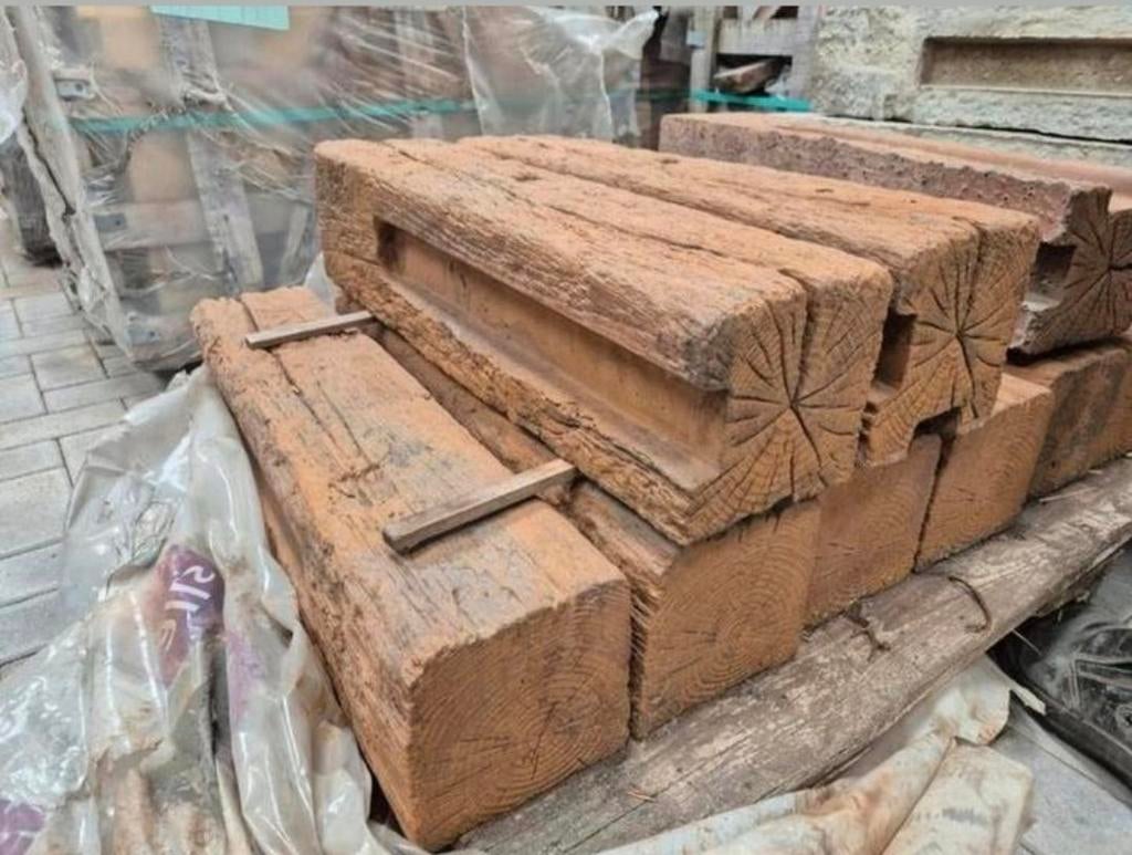 12 stuks Beton stapelblok houtblok look 60*15*15, Ophalen, Blok, Nieuw, Minder dan 25 cm