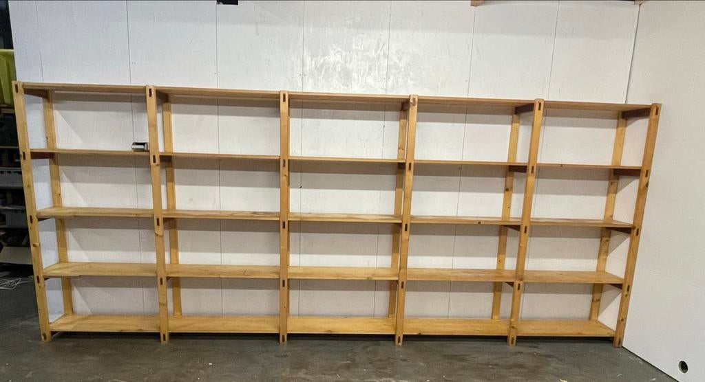 Houten stellingkast, Ophalen, Gebruikt