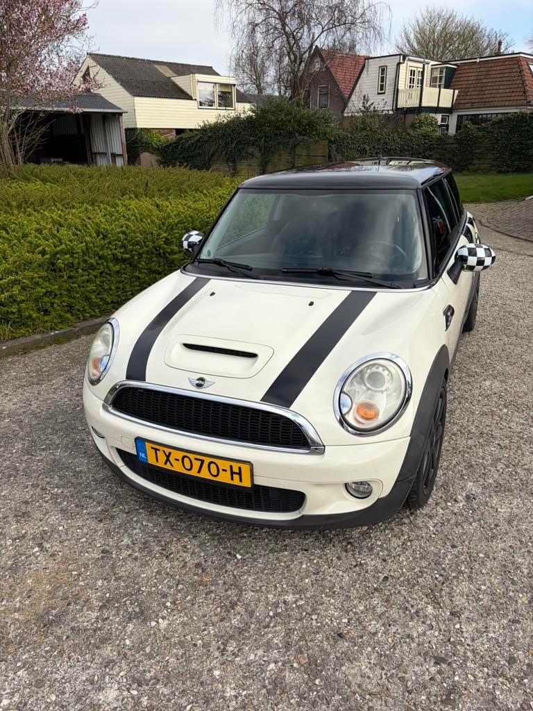 Mini Cooper S 2007 Wit, Auto's, Mini, Zwart, 4 stoelen, Handgeschakeld, Particulier