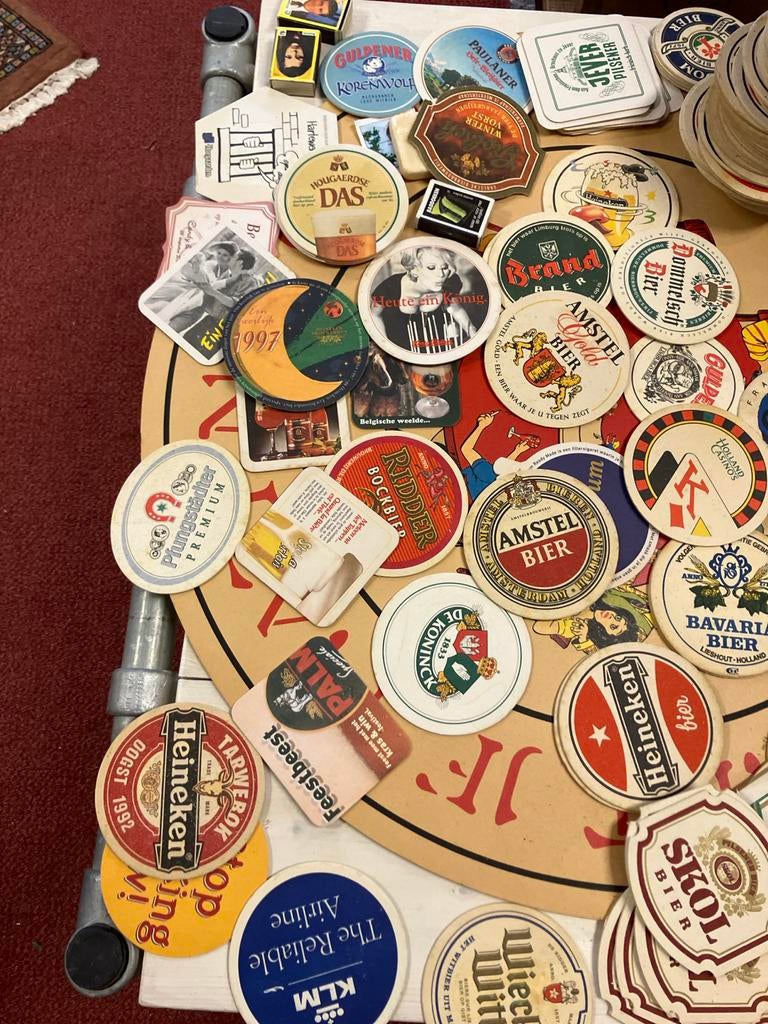 150 Oude Bierviltjes uit de jaren 90 en Ontwerpen, Verzamelen, Biermerken, Ophalen of Verzenden, Gebruikt, Viltje(s), Overige merken