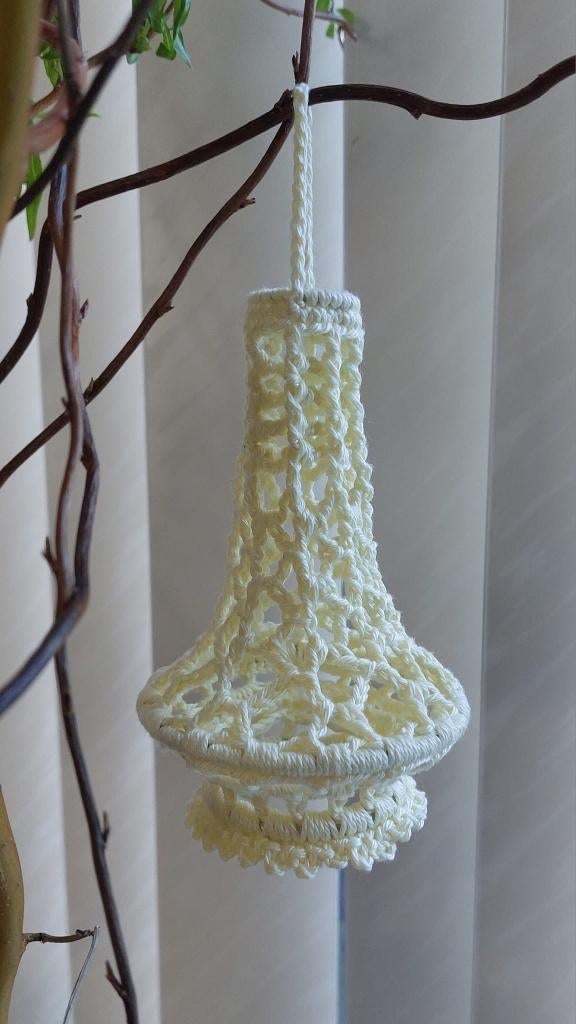 nieuw- gehaakte mini kroonluchter zacht geel, Ophalen of Verzenden, Nieuw