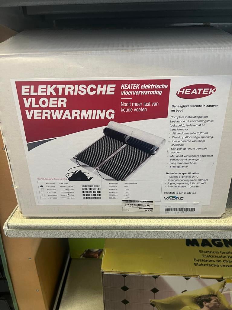 HEATEK elektrische vloerverwarming, Ophalen, Nieuw