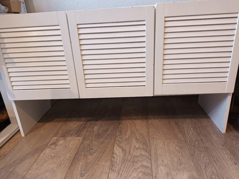 Vintage Akai audio kast met louvre deurtjes, Ophalen, Gebruikt