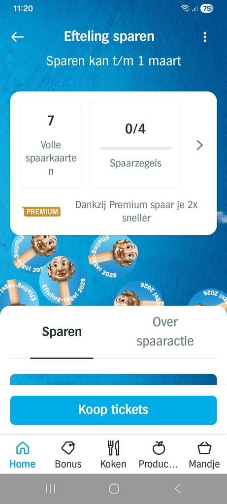 AH Efteling Zegels, Albert Heijn, Ophalen