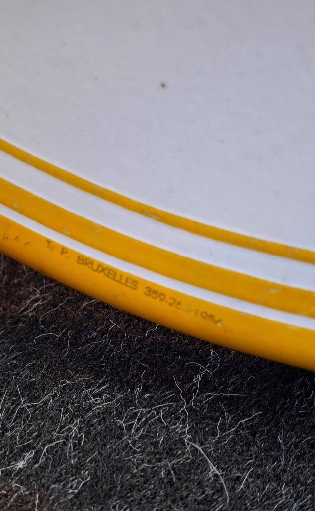 Emaille reclamebord Belgisch sigarettenmerk St. Michel., Verzamelen, Merken en Reclamevoorwerpen, Reclamebord, Gebruikt, ., Ophalen of Verzenden