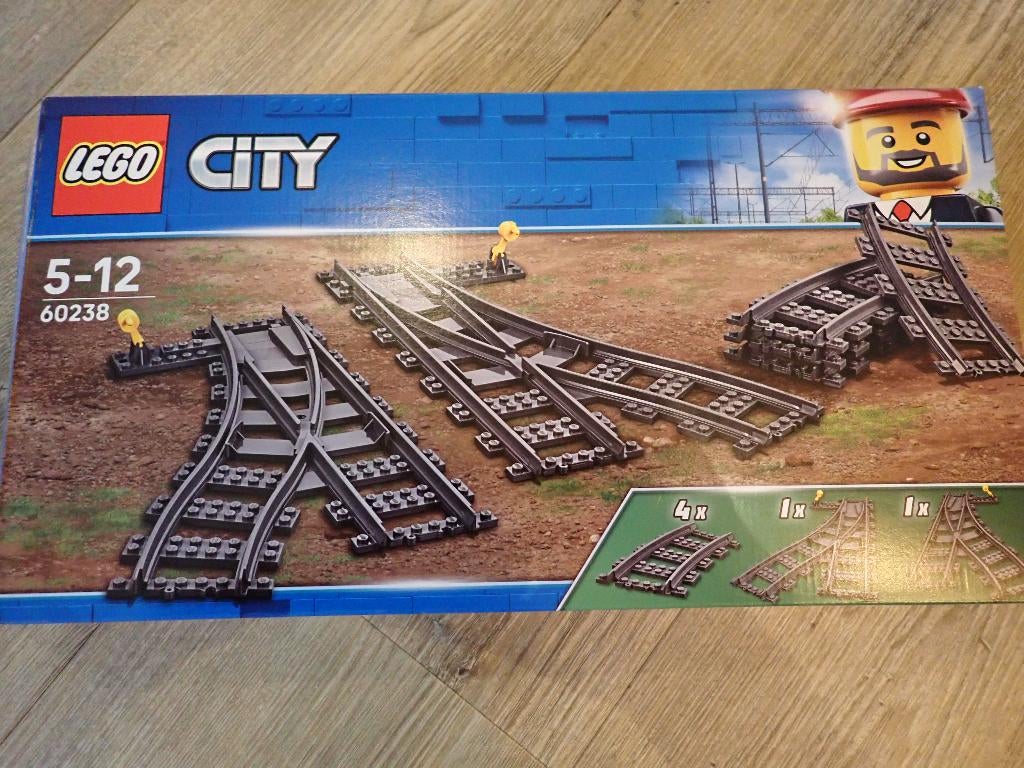lego wissels met 5 gebogen rails 60238, Ophalen of Verzenden, Nieuw, Complete set, Lego