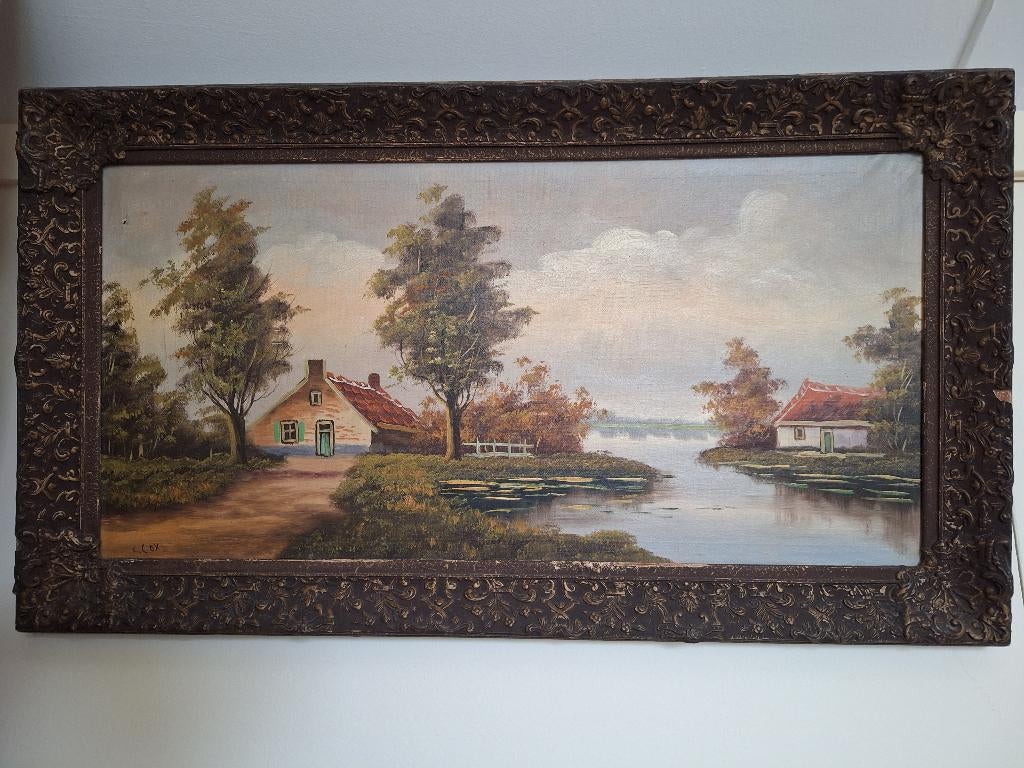 schilderij landschapschilder Cornelis Cox, Ophalen