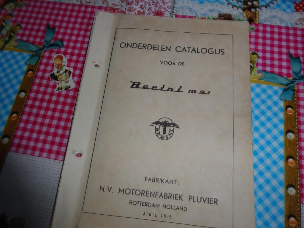 Berini M21 onderdelen catalogus - origineel, Ophalen of Verzenden, Gebruikt