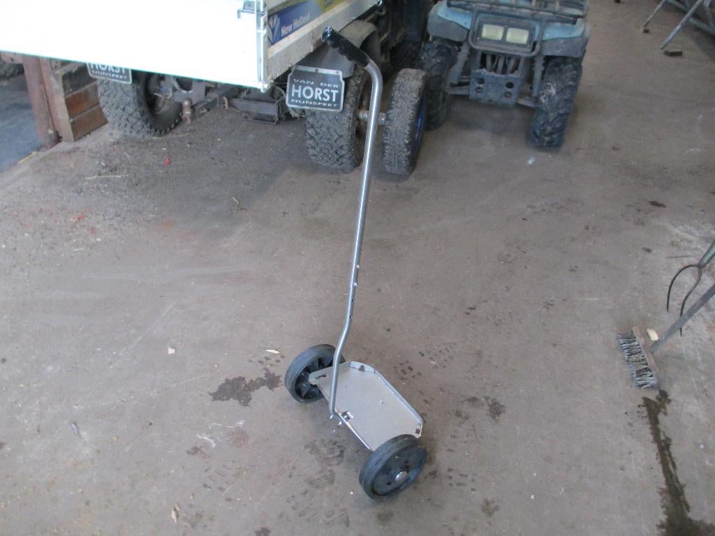 Handkar trolley RVS Birchmeier rugspuit drukspuit, Ophalen, Zo goed als nieuw, Onkruidbestrijding