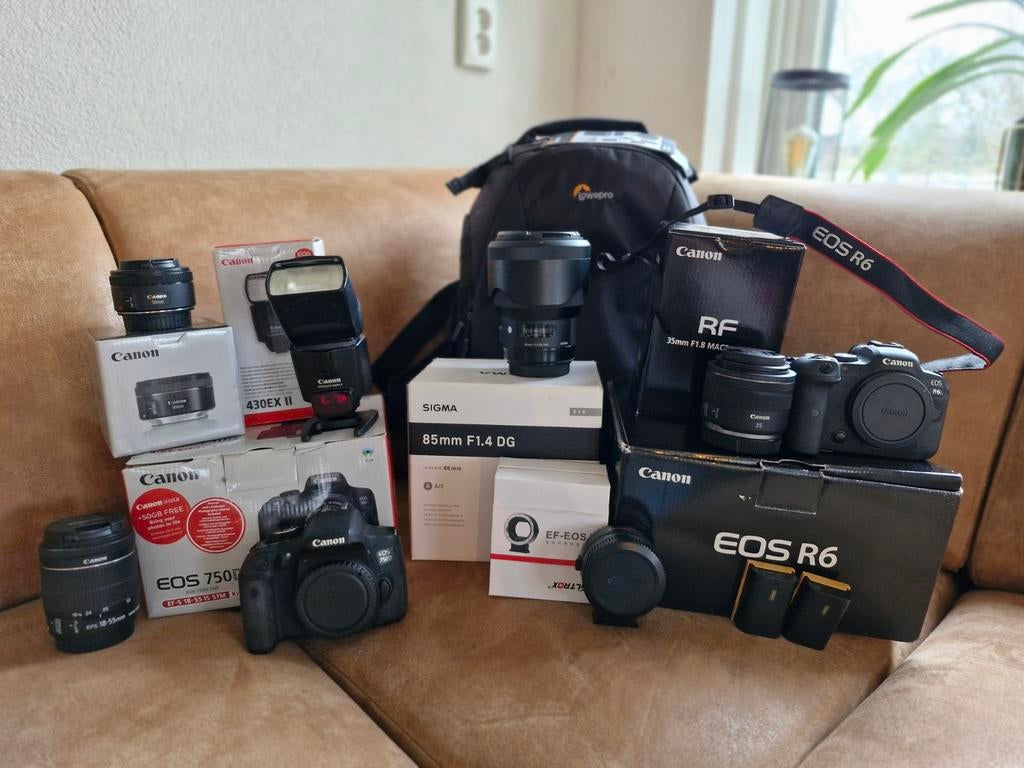 Set! Canon R6 + Sigma 85mm Art en meer!, Ophalen