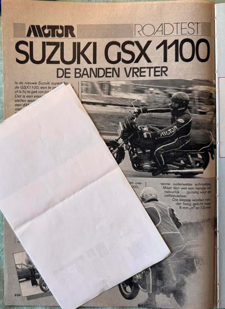 Test 1980 Suzuki GSX1100, Ophalen of Verzenden, Zo goed als nieuw, Motoren