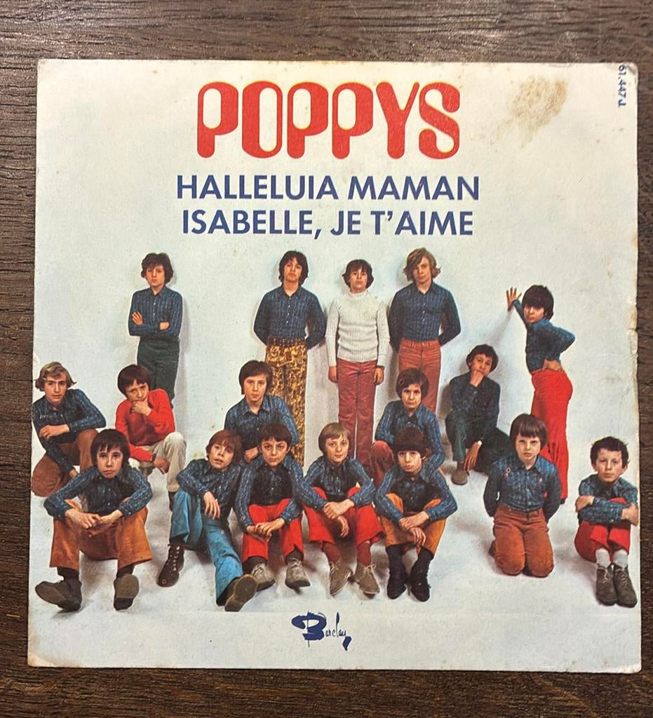 Single: Poppys - Halleluia maman | Isabelle, je t’aime, Gebruikt, Overige genres, 7 inch, Single