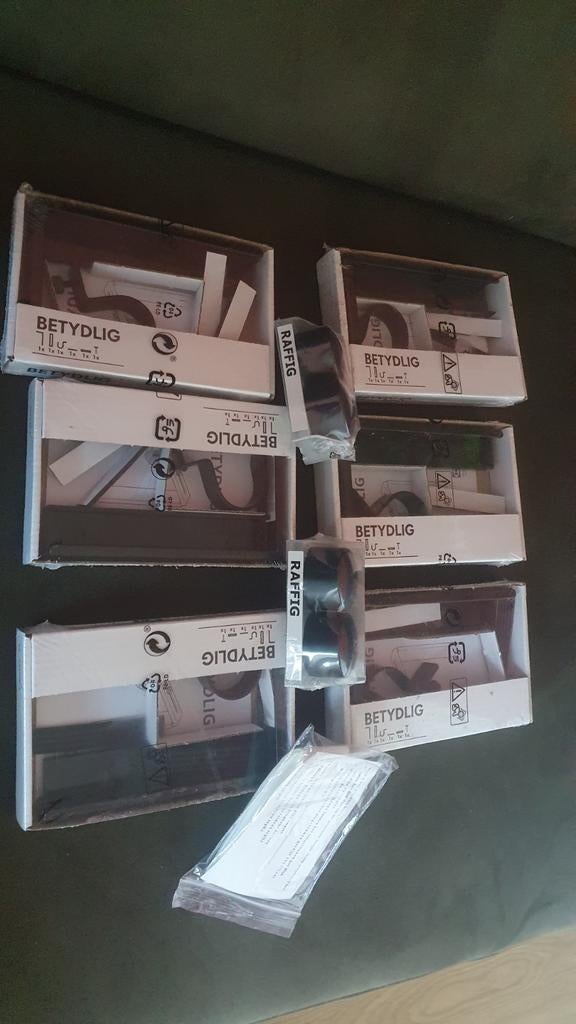 Ikea Raffig en Betydlig gordijnonderdelen, Huis en Inrichting, Stoffering | Gordijnen en Lamellen, Minder dan 50 cm, Nieuw, Grijs