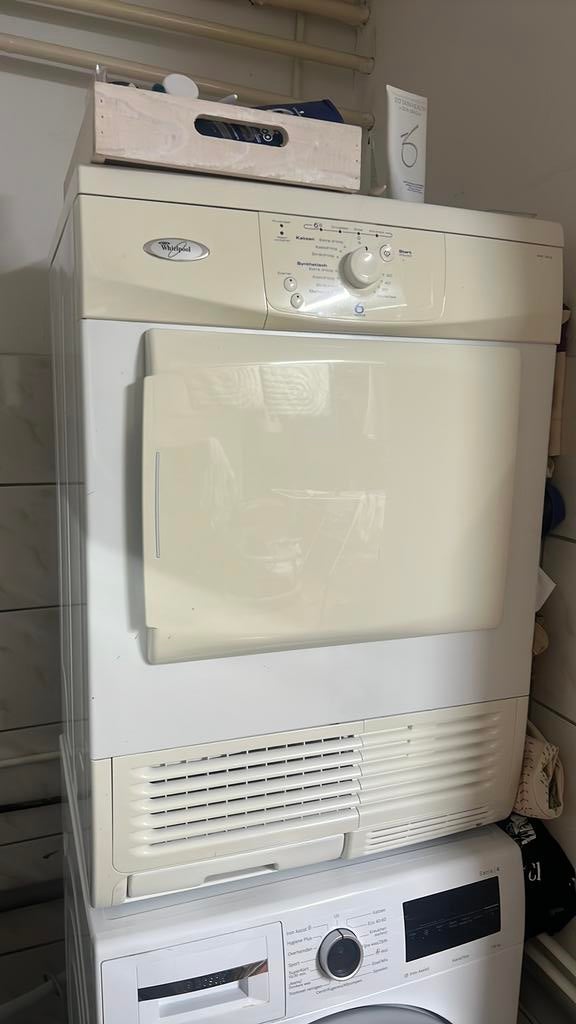 Whirlpool wasdroger, Witgoed en Apparatuur, Ophalen of Verzenden, Zo goed als nieuw, Condens, 85 tot 90 cm