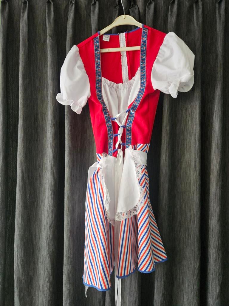 Carnavals dirndl, Ophalen of Verzenden, Zo goed als nieuw, Maat 42/44 (L), Carnaval