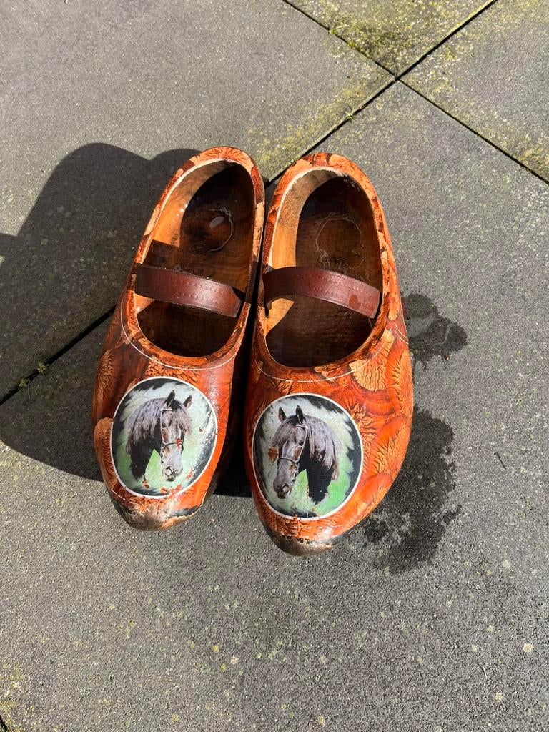 Houten klompen, Kleding | Heren, Schoenen, Klompen, Zwart, Ophalen of Verzenden, Gedragen