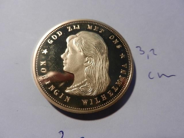 originele  Herslag  van het eerste gouden tientje  1892, Ophalen of Verzenden, Koningin Wilhelmina, 10 gulden, Losse munt