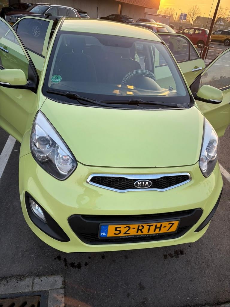 Kia Picanto 1.2 Cvvt 5-DRS 2011 Groen, Auto's, Voorwielaandrijving, 4 cilinders, 400 kg, Origineel Nederlands