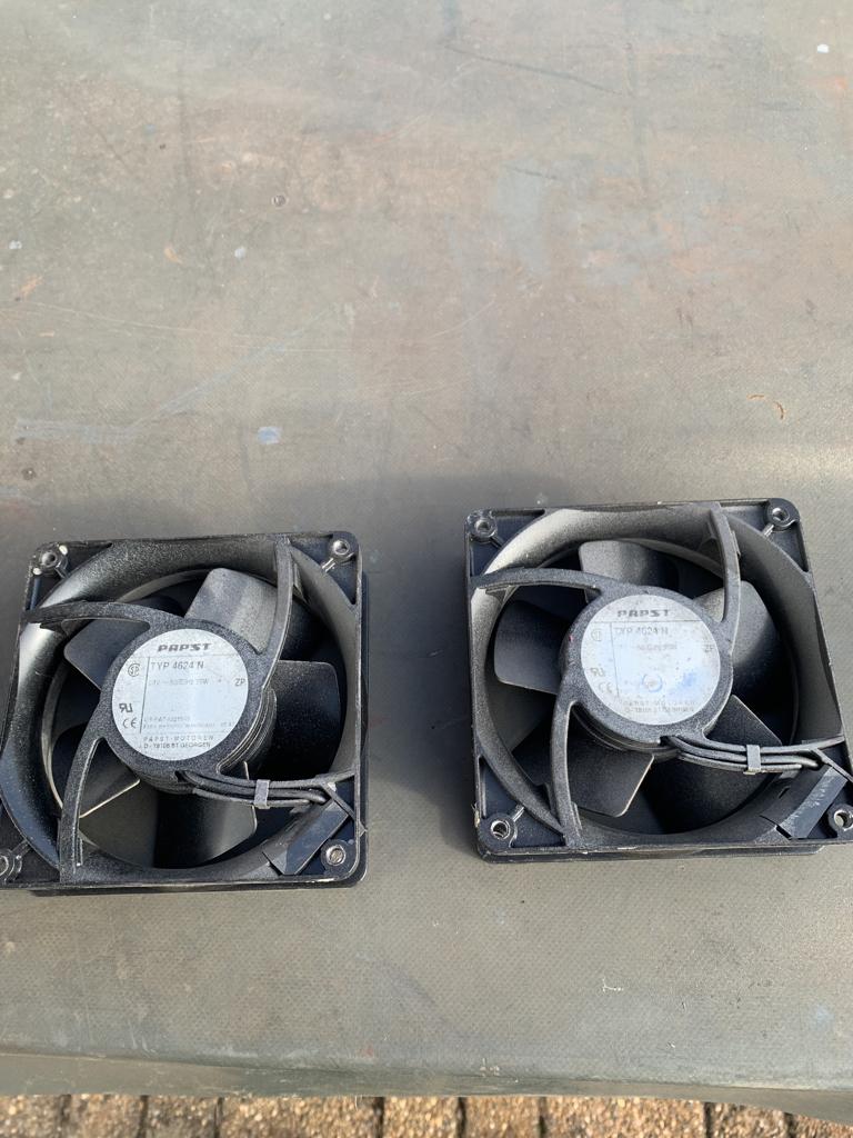 Papst houtkachel ventilatoren, Ophalen of Verzenden, Gebruikt, Ventilator