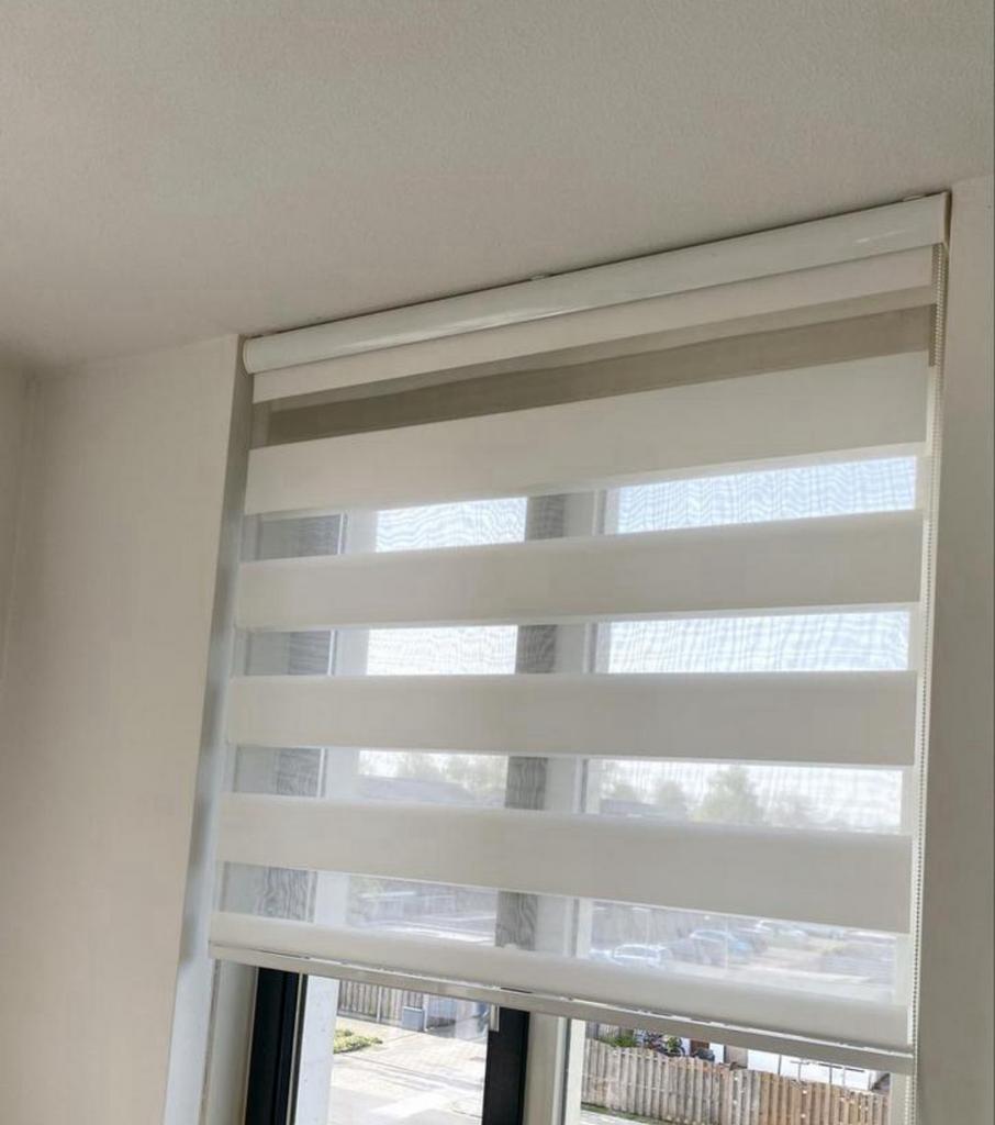 Duo rolgordijn wit 108cm, Ophalen of Verzenden, Wit