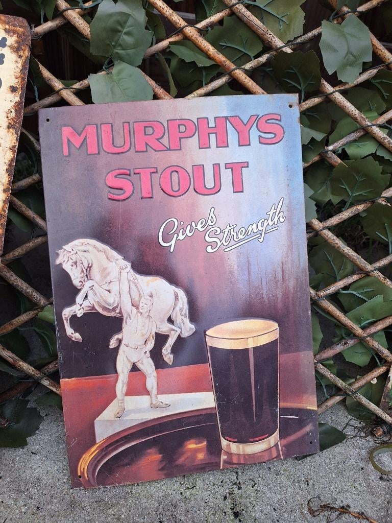 Reclamebord Murphy's stout, Ophalen of Verzenden, Gebruikt, Reclamebord