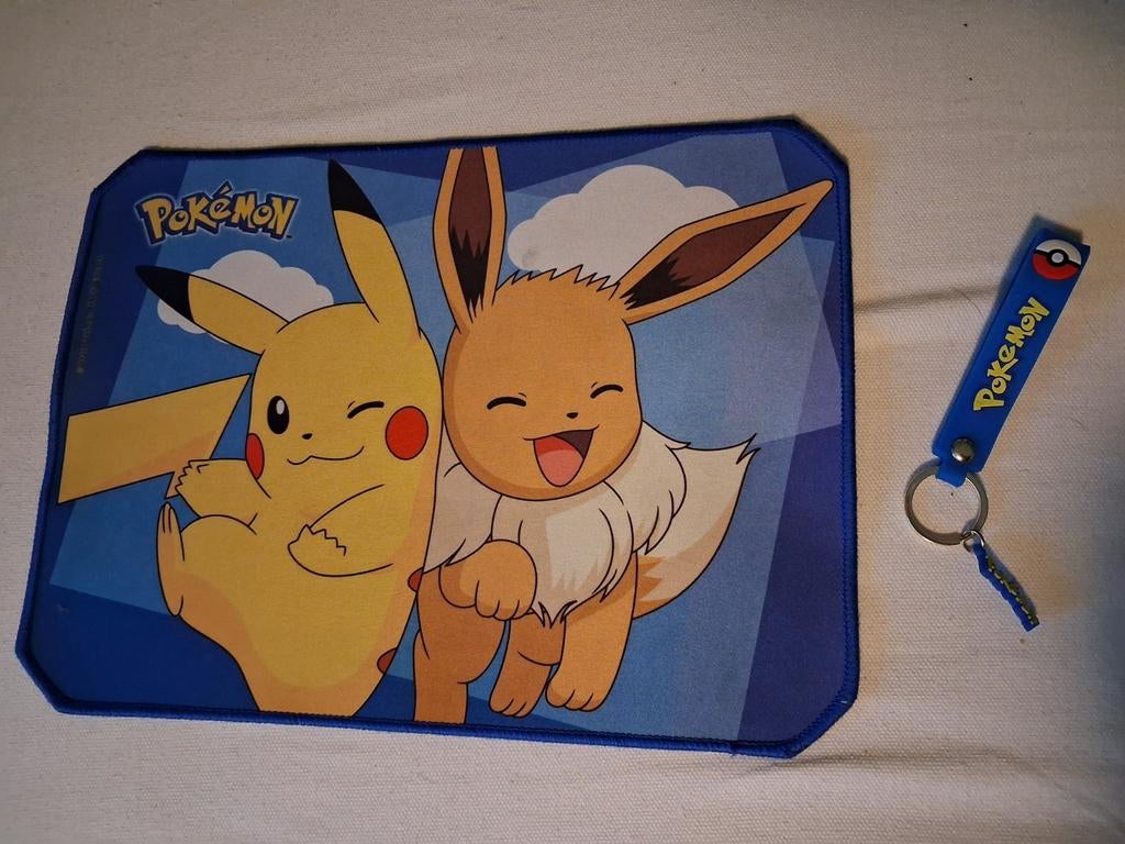 Pokemon Pikachu muismat en sleutelhanger, Sieraden, Tassen en Uiterlijk, Ophalen of Verzenden, Nieuw