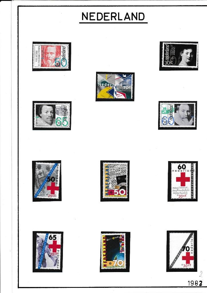 10 - jaargang 1983 postfris met vel compleet € 8,50, Ophalen of Verzenden, Postfris