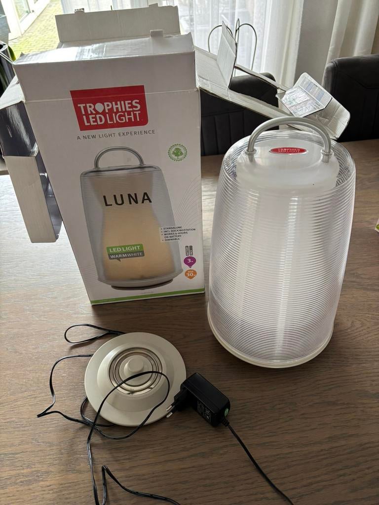 LUNA sfeer lamp, Ophalen of Verzenden, Gebruikt, Kunststof, Minder dan 50 cm