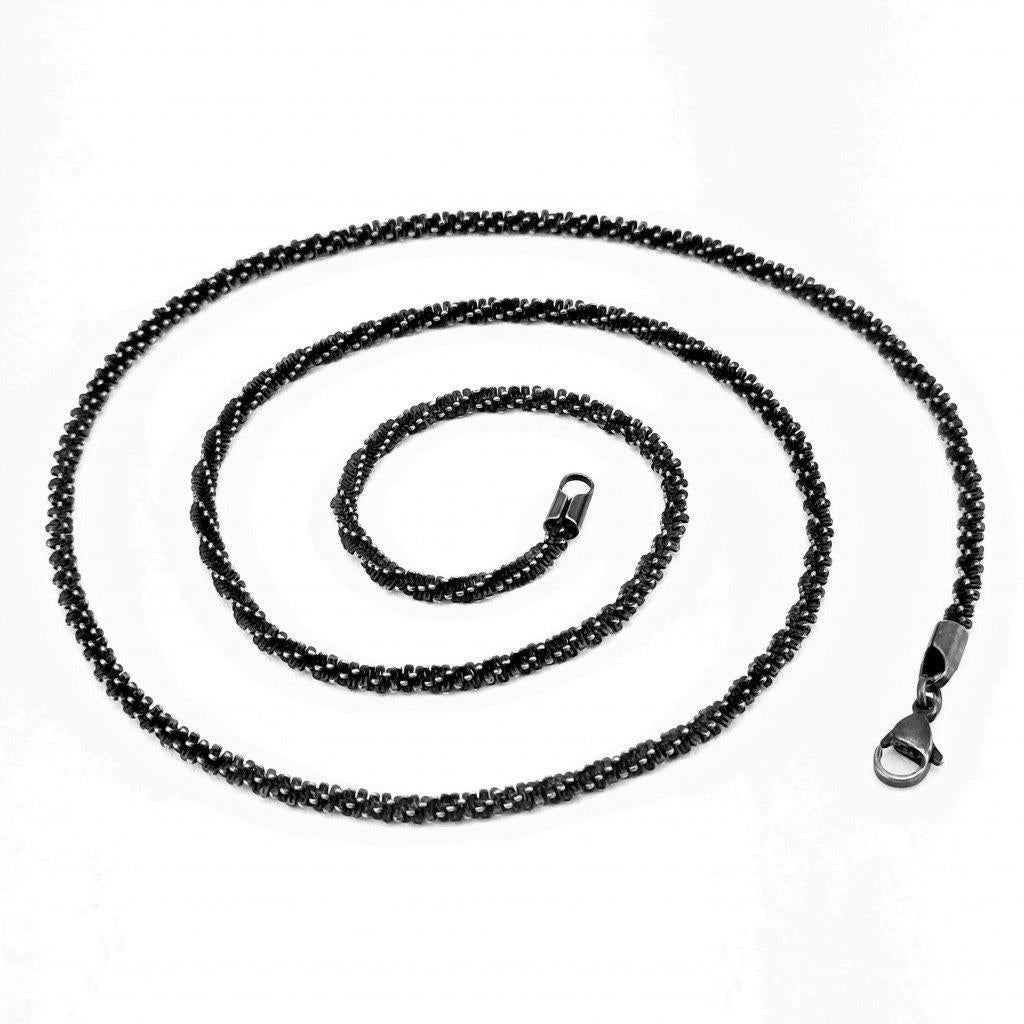 65cm x 3,5mm Gedraaide Ketting Unisex Stalen Verouderd, Overige materialen, Birgitta-Gracht 33, 6465 EL Kerkrade, Nederland, Verzenden