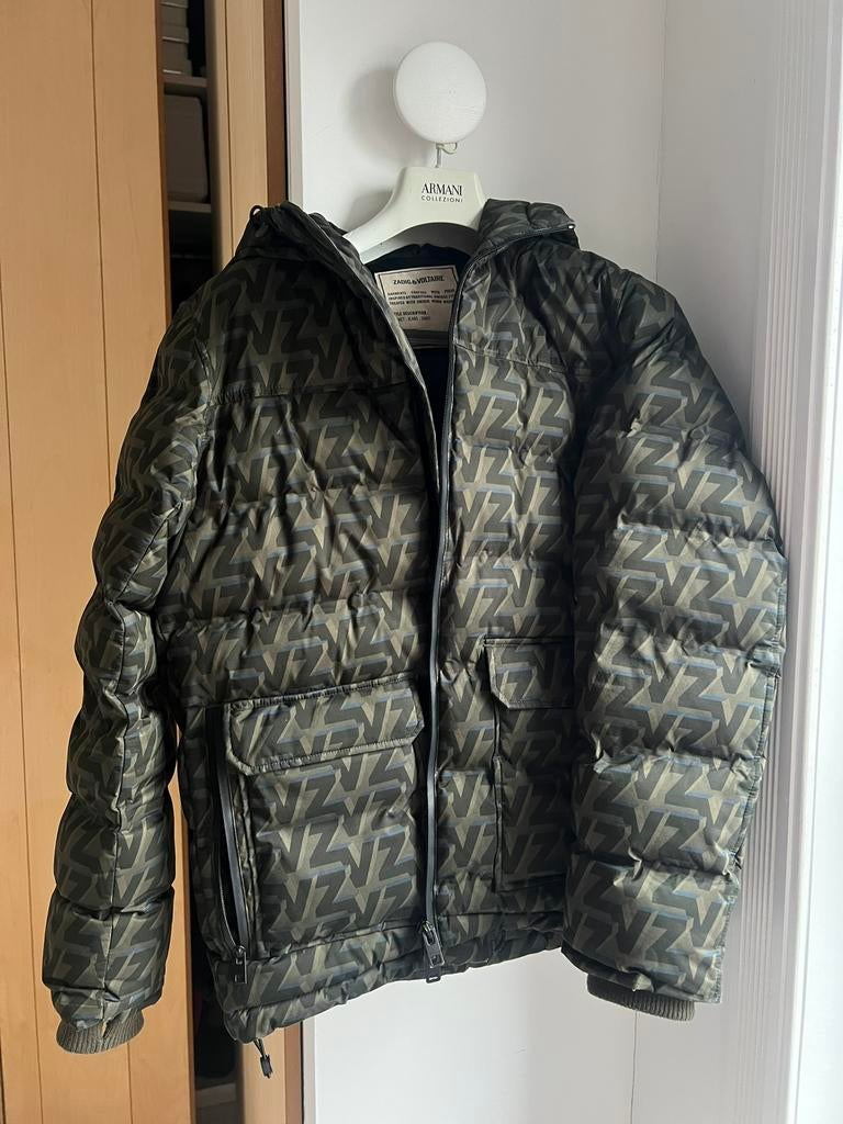 Zadig & Voltaire jas puffer, Ophalen of Verzenden, Zo goed als nieuw, Maat 38/40 (M), Groen