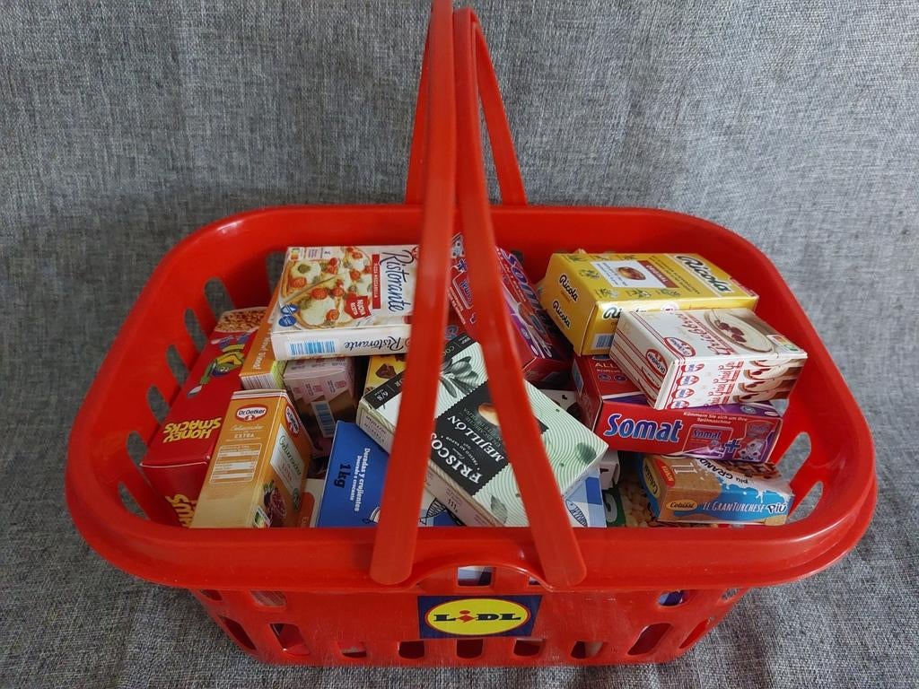 Lidl mini boodschappen met winkelmandje, Ophalen of Verzenden