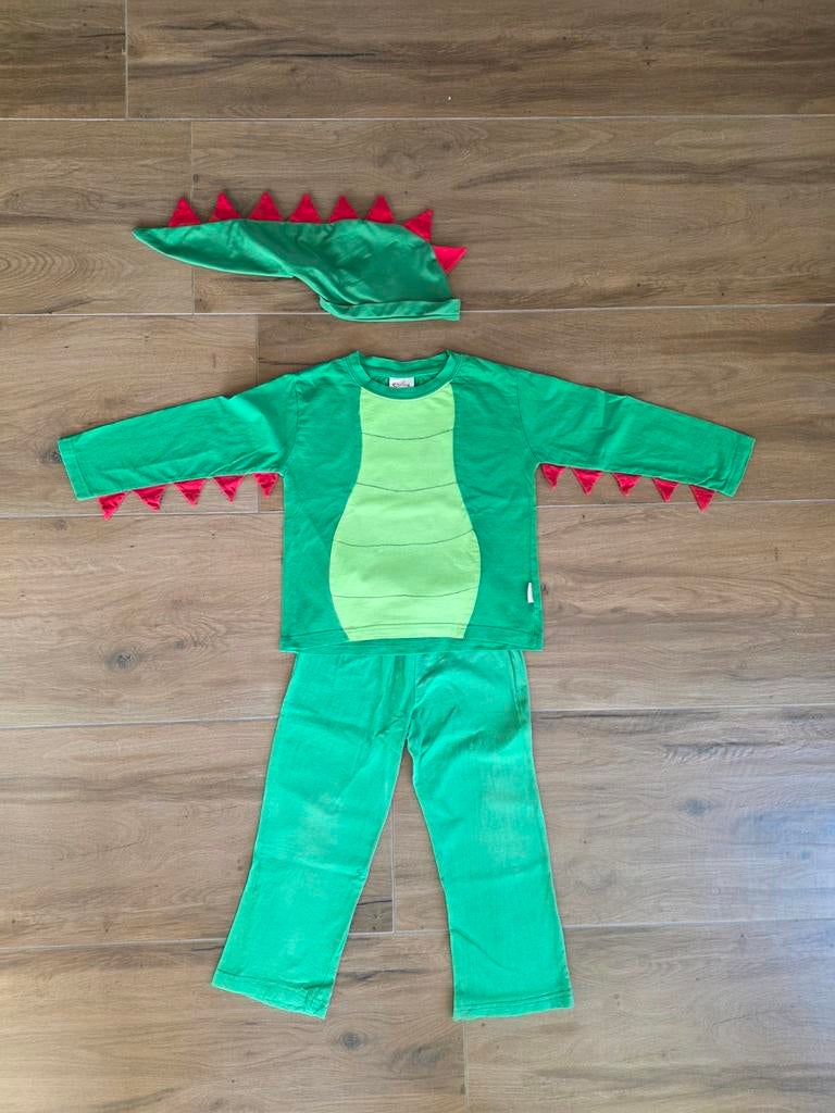 Efteling drakenkostuum Maat 104/110, Ophalen of Verzenden, Gebruikt, 104 of kleiner, Jongen of Meisje